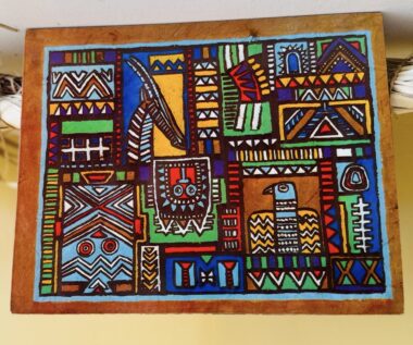 6 Placemats (set) - Multi Colors (Red base) |  South Africa