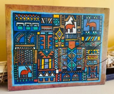 6 Placemats (set) - Multi Colors (Blue base) |  South Africa