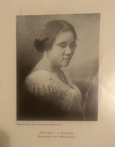 Madame C. J. Walker Photo  |  Vintage | Copyright 1927, The Associated Publishers, Inc.