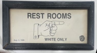 Segregation Rest Room Sign |   Vintage Segregation Sign